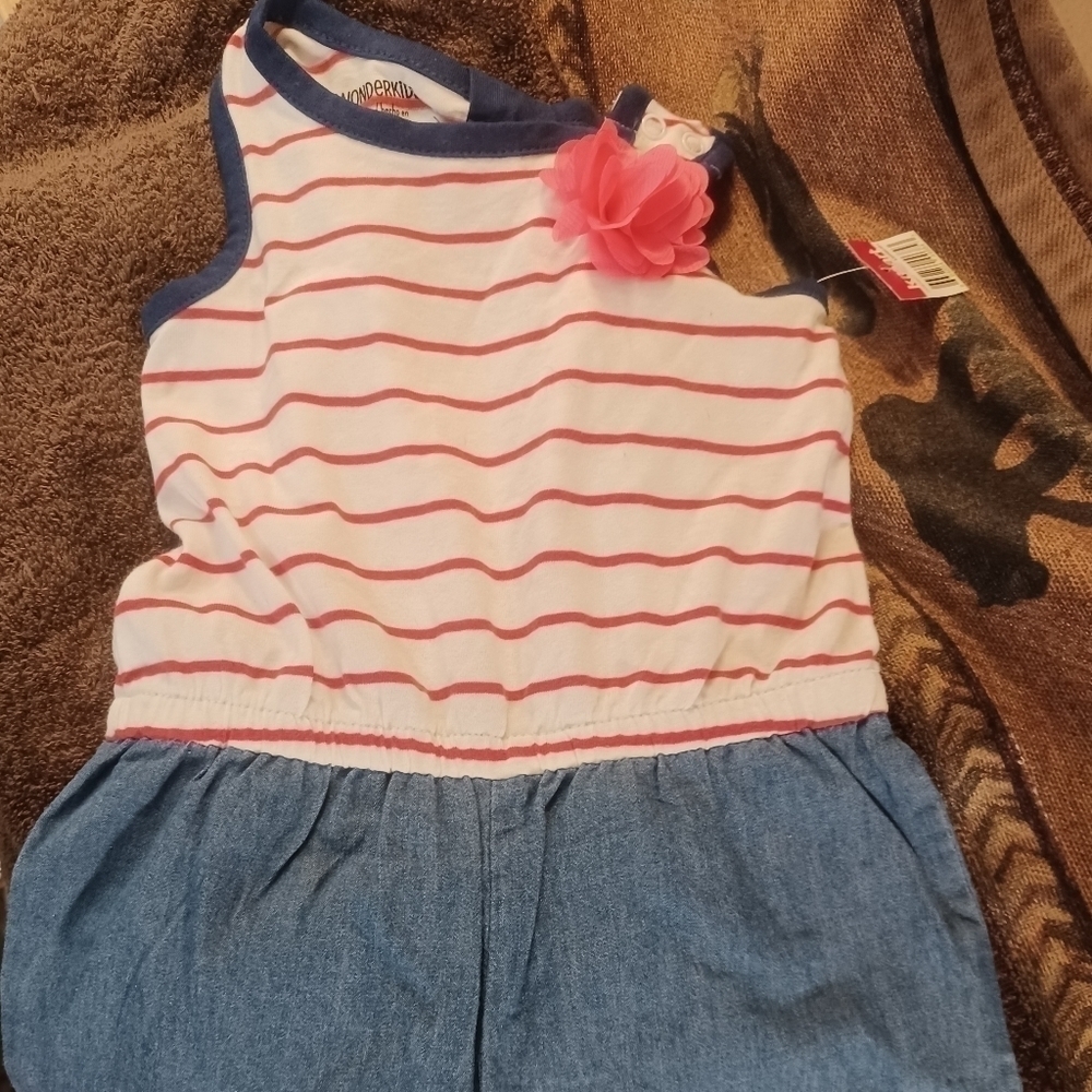 🍼Wonderkids Girls Printed Romper 12M